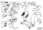 Bosch 3 600 H81 E02 Rotak 34 LI Lawnmower Spare Parts